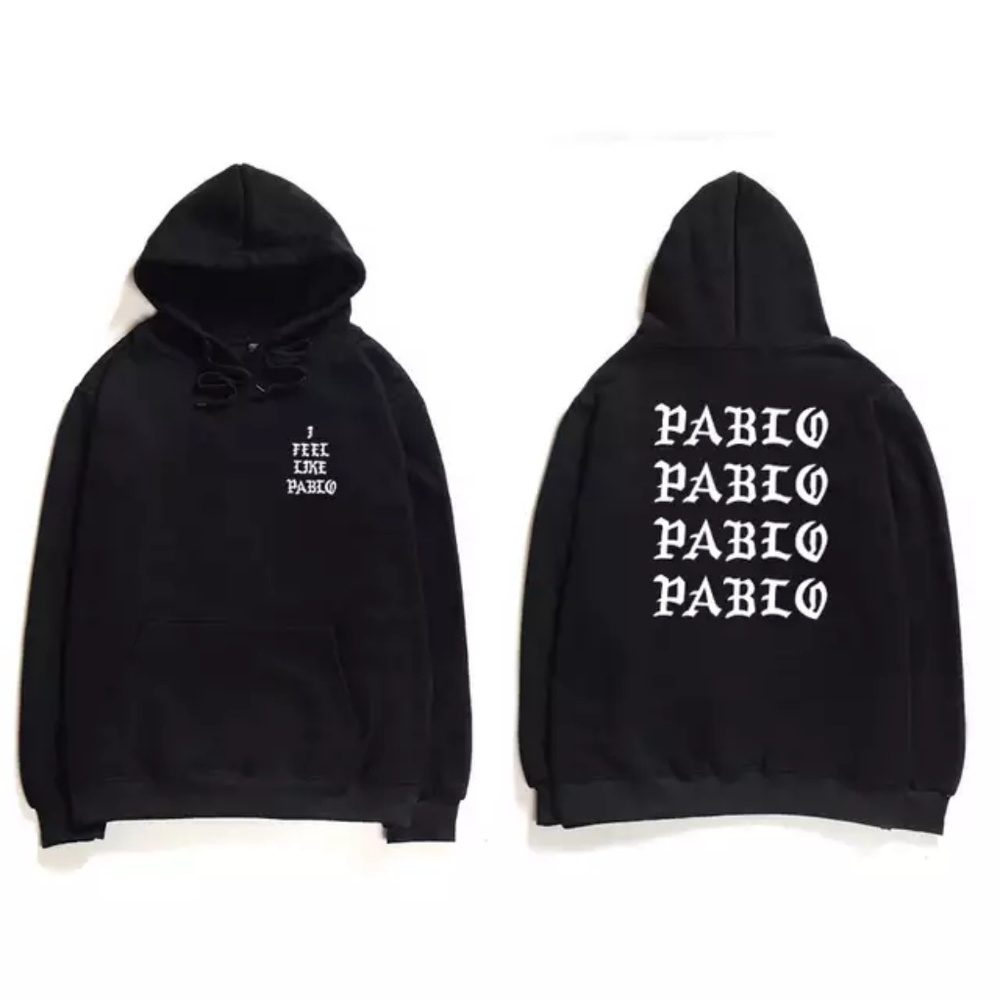 Kanye Black Hoodie Life of Pablo Tour